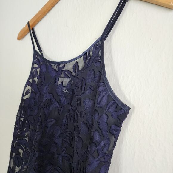 Jones New York Vintage Sheer Floral Lace Pajama Camisole Short Two Piece Set - Picture 9 of 11